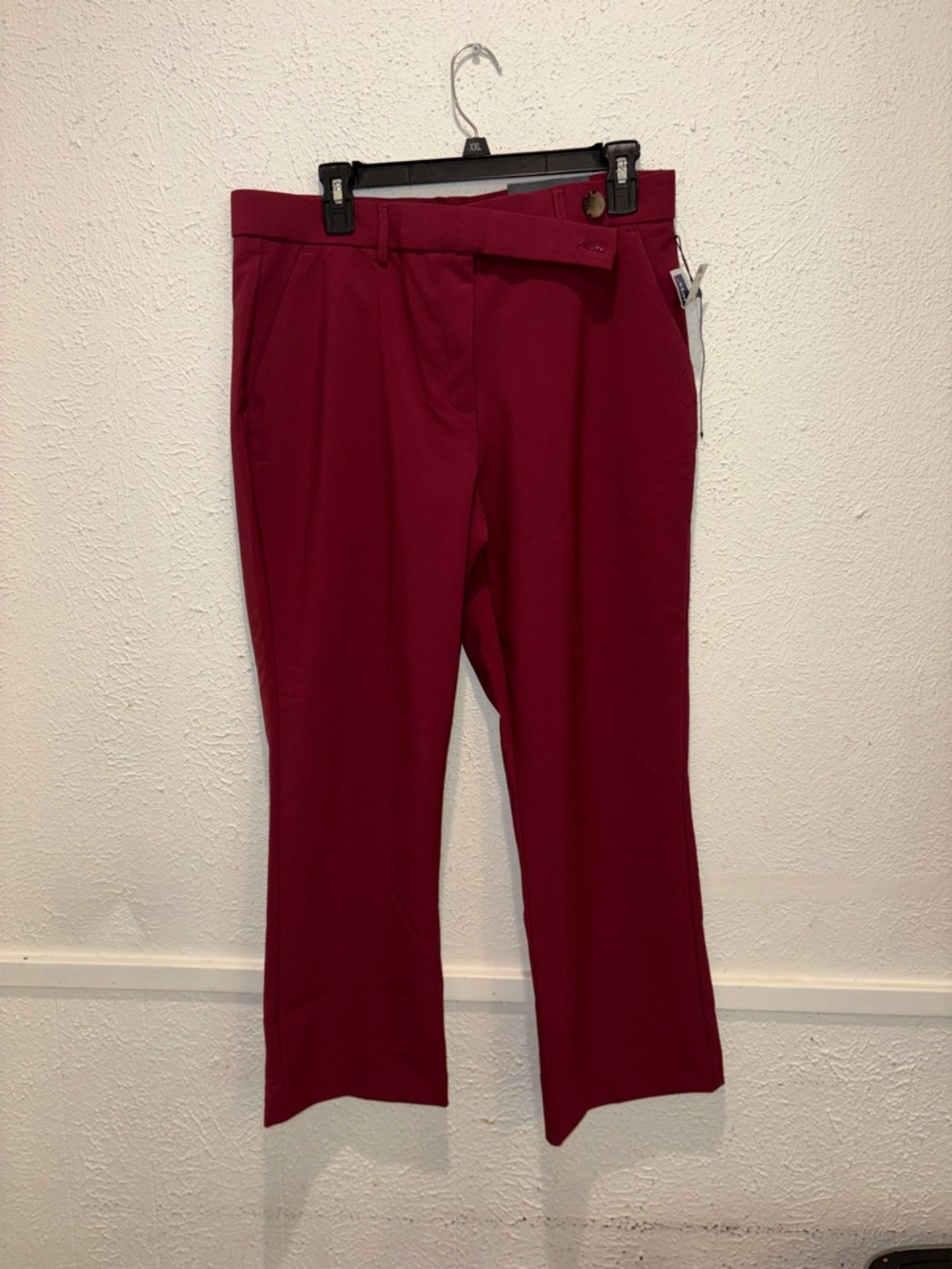Jules & Leopold  Wine Red Cropped Dress Pants